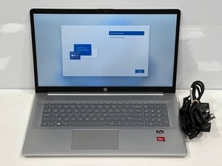 HP 17-CP2003NA 512 GB LAPTOP IN SILVER: MODEL NO 926L7EA (WITH MAINS POWER ADAPTER AND PLUG) AMD RYZEN 5 7520U WITH RADEON GRAPHICS 2.80GHZ, 8.00 GB RAM, 17.3" SCREEN, AMD RADEON GRAPHICS [JPTM124364