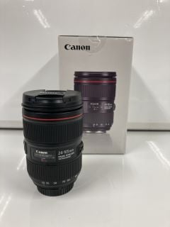 CANON EF 24-105MM F/4L IS II USM CAMERA LENS (ORIGINAL RRP - £1100) IN BLACK: MODEL NO 1380C005[AA]E[G]S1-128 (BOXED WITH MANUFACTURE ACCESSORIES) [JPTB4521] THIS PRODUCT IS FULLY FUNCTIONAL AND IS P