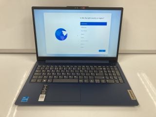 LENOVO IDEAPAD SLIM 3 256GB LAPTOP (ORIGINAL RRP - £365) IN ABYSS BLUE: MODEL NO 15IAN8 (BOXED WITH CHARGING CABLE) INTEL I3 - N305, 8GB RAM, 15.6" SCREEN, INTEL UHD GRAPHICS 5000 [JPTB4518] THIS PRO