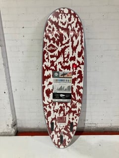 SOFTECH 6'4FT BOMBER FCS II GREY/DUSTY RED RRP £385