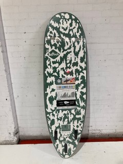 SOFTECH 6'4FT BOMBER  FCS II SOFTBOARD SMOKE GREEN/WHITE RRP £409