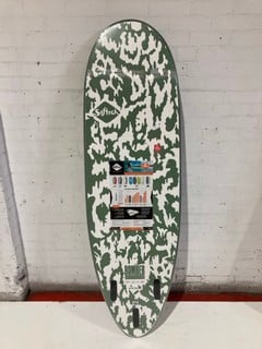 SOFTECH BOMBER  FCS II 6'4FT SOFTBOARD SMOKE GREEN/WHITE RRP £409