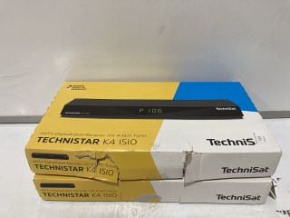 2 X TECHNISAT TECHNISTAR K4 ISIO HDTV-DIGITAL KABEL-RECEIVER BLACK TOTAL RRP £414