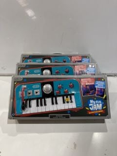 3 X LITTLE TIKES MY REAL JAM KEYBOARD