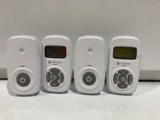 4x MOTOROLA AM24 AUDIO BABY MONITOR RRP £60