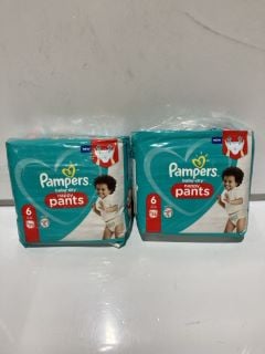 QTY OF PAMPERS BABY-DRY NAPPY PANTS SIZE 6