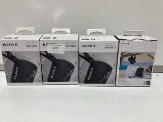 4 X SONY WIRELESS SPEAKER ENCEINTE SANS FIL SRS-XB13 TOTAL RRP £160