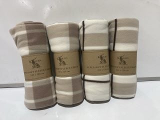 QTY OF ASSORTED ITEMS TO INCLUDE KILBURN & SCOTT SUPER SOFT FLEECE THROW