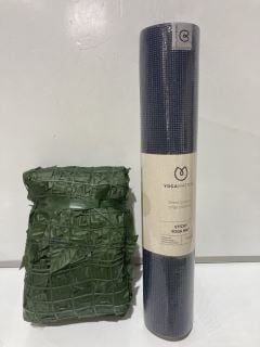 QTY OF ASSORTED ITEMS TO INCLUDE YOGAMATTERS STICKY YOGA MAT