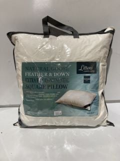 LITTENS NATURAL GOOSE FEATHER & DOWN SQUARE PILLOW TO INCLUDE FOGARTY COOL SLEEP BODY PILLOW