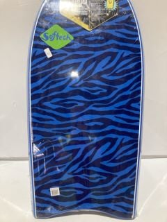 2 X SOFTECH BODYBOARD MOJO NAVY ZEBRA 38" TO INCLUDE SOFTECH MYSTIC PURPLE/NAVY BLUE CHECK 38"