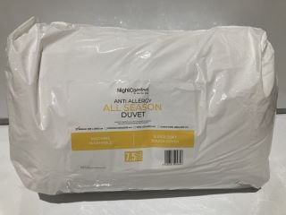 3 X NIGHT COMFORT ANTI ALLERGY ALL SEASON DUVET 7.5 TOG SINGLE