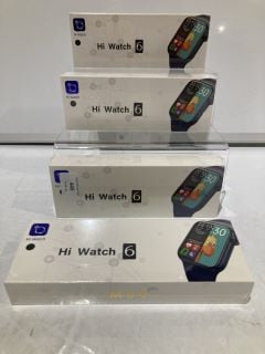 4 X HI SMART WATCH 6 M56 44MM