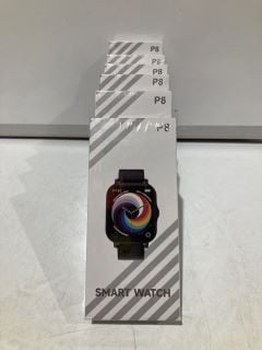 6 X P8 SMART WATCH BLACK