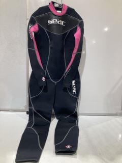 SEAC WOMEN SENSE 3MM WETSUIT BLACK/PINK EXTRA LARGE RRP £97