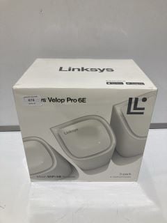 LINKSYS VELOP PRO 6E 3 PACK MESH ROUTER WHITE RRP £309