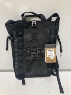 2 X THE NORTH FACE BASECAMP TOTE BAG BLACK AND THE NORTH FACE BOREALIS CLASSIC BACKPACK BLACK/ORANGE TOTAL RRP £145