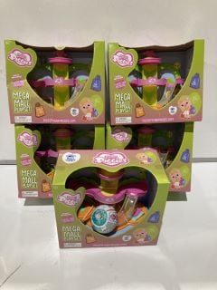 BOX OF L.O.L SURPRISE BUBBLE SURPRISE LIL SISTERS FOAM AND BOTI POCKET MONEY PIGGIES MEGA MALL PLAYSET