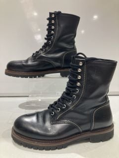 BELSTAFF MARSHALL LACE UP BOOTS BLACK UK 10 RRP £333