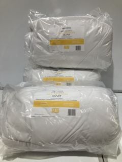 3 X NIGHT COMFORT ANTI ALLERGY ALL SEASON DUVET 7.5 TOG SINGLE