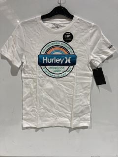 3 X HURLEY ARMY HEATHER TEE T-SHIRT 12-13 YEARS AND HURLEY EVERYDAY LABEL MENS SHORT SLEEVE TEE WHITE 8-10 YEARS TOTAL RRP £76