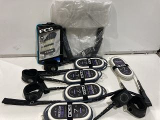 BOX OF ASSORTED ITEMS TO INCLUDE FCS V2 PC TRI-QUAD BLACK/WHITE MEDIUM TOTAL RRP £390