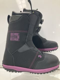 ROME SDS WOMENS STOMP BOA SNOWBOARD BOOTS EUR 38 BLACK/PURPLE RRP £156