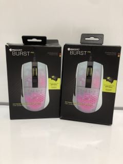 2 X ROCCAT BURST PRO GAMING MOUSE TOTAL RRP £80