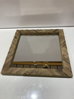 5 X WOOD CHEVRON MIRROR TOTAL RRP £210