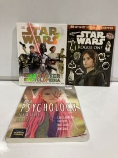 QTY OF MIXED ITEMS TO INCLUDE STAR WARS CHARACTER ENCYCLOPEDIA