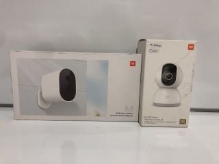 MI WIRELESS OUTDOOR SECURITY CAMERA 1080P SET AND MI 360 HOME SECURITY CAMERA 2K TOTAL RRP £130