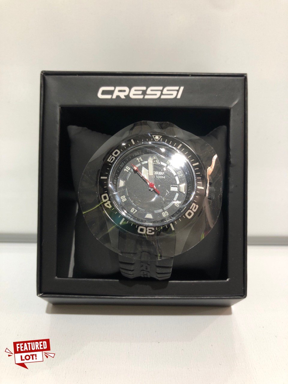 CRESSI MANTA 100M DIVE WATCH BLACK TOTAL RRP £159