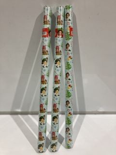 10 X BOXES  ELF WRAPPING PAPER