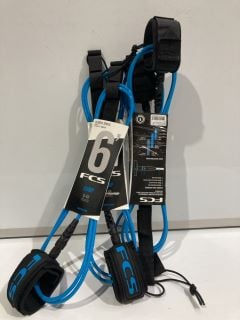 4 X CLASSIC SERIES 6"COMP LEASH BLUE TOTAL RRP £120