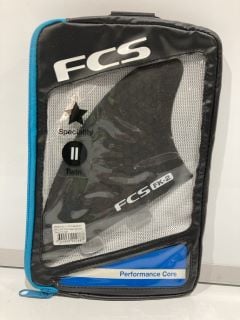 2 X TO INCLUDE FCS II RETRO KEEL PG BLACK TWIN TOTAL RRP £120