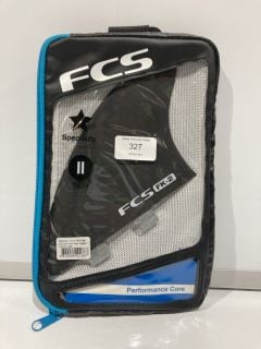 2 X FCS 2 PC FISH KEEL SMOKE TWIN FIN SET TOTAL RRP £130