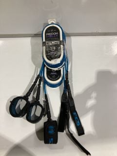 3X FCS FREEDOM HELIX ECOBLEND LEASH BLUE RRP £ 131.85