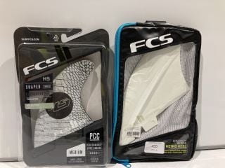 2X FCS FK-2 PC FISH KEEL TWIN FINS RRP £129.09