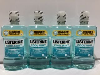 QTY BOX OF LISTERINE COOLWASH 750ML