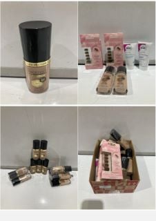 QTY OF ITEMS TO INCLUDE MAX FACTOR FACEFINITY ALL DAY FLAWLESS FOUNDATION