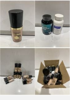 QTY OF ITEMS TO INCLUDE MAX FACTOR FACEFINITY ALL DAY FLAWLESS FOUNDATION