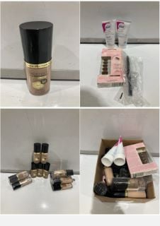 QTY OF ITEMS TO INCLUDE MAX FACTOR FACEFINITY ALL DAY FLAWLESS FOUNDATION