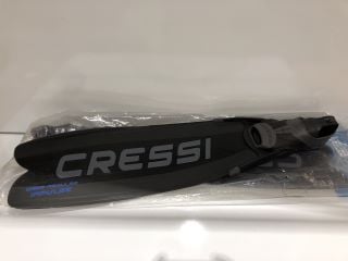 CRESSI GARA TURBO IMPULSE FINS BLACK UK SIZE 5/6 TOTAL RRP £134