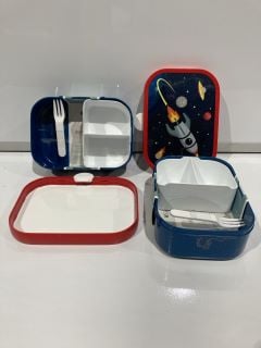 1 X BOX OF MEPEL LUNCH BOXES