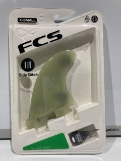 FCS GL NATURAL GLASS FLEX SIDE FIN SET TOTAL RRP £120