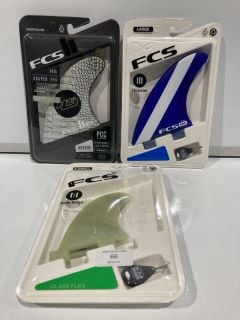 3 X ASSORTED FCS BOARD FINS TOTAL RRP £140