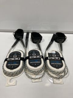 3 X FCS FREEDOM HELIX 6 FT  TOTAL RRP £135