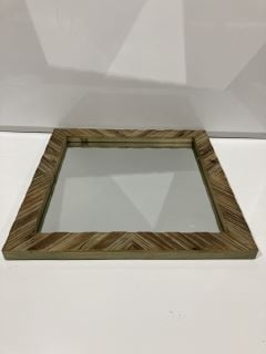 5 X WOOD CHEVRON MIRROR TOTAL RRP £210