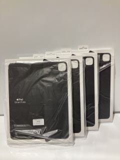 4 X IPAD SMART FOLIO BLACK