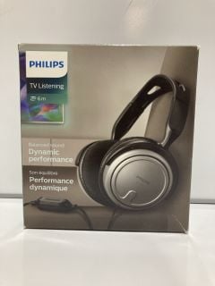 3 X PHILIPS TV LISTENING DYNAMIC HEADPHONES